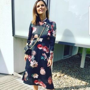 chinese collar frock